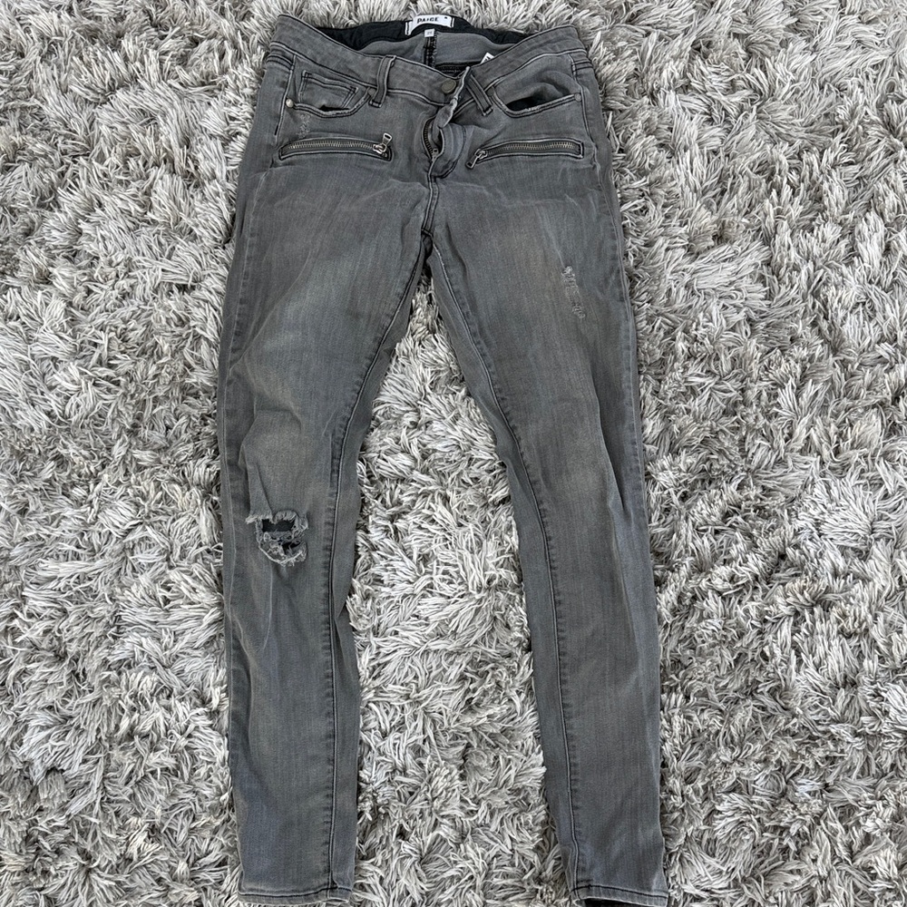 PAIGE Gray Skinny Women's Jeans
